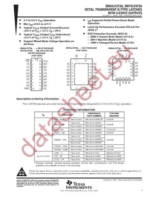 SN74LV373ADGVR datasheet  